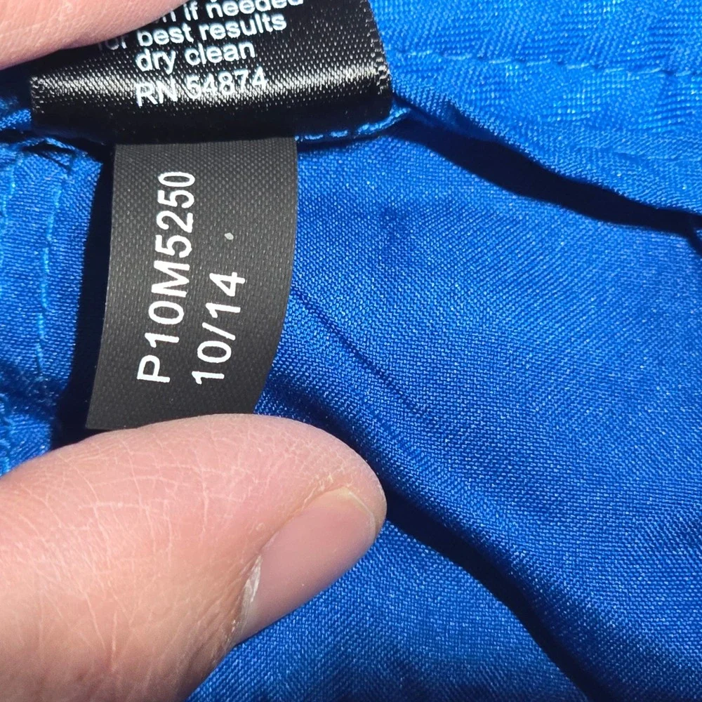 The Limited Drew Fit Cobalt Blue Dress Pants Petite 0 P10M5250 Stretch Trouser
